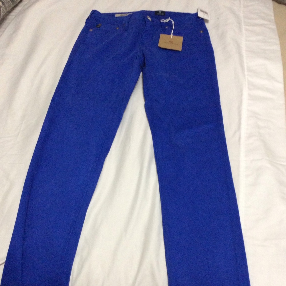 ADRIANO GOLDSHMEID cigarette skinny blue pant